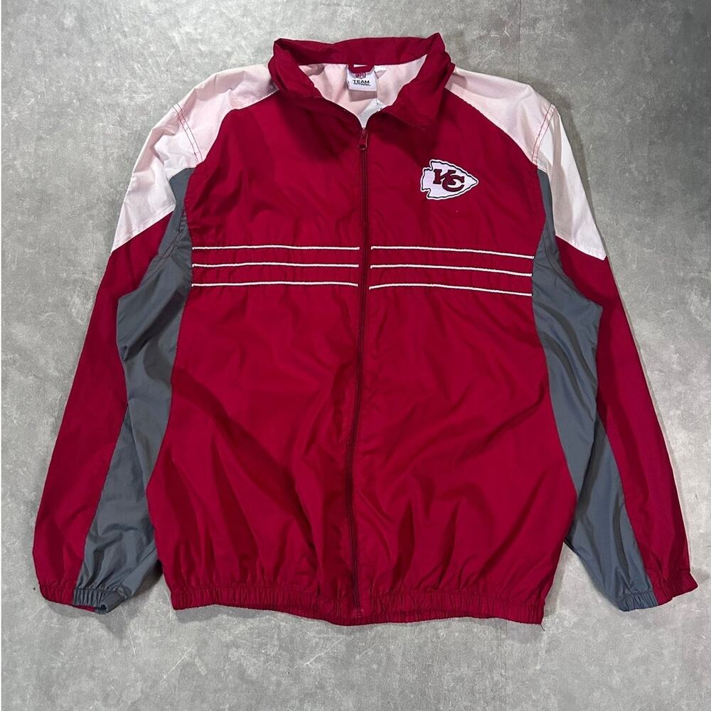 2000's Vintage Kansas City Chiefs Windbreaker Red -XL